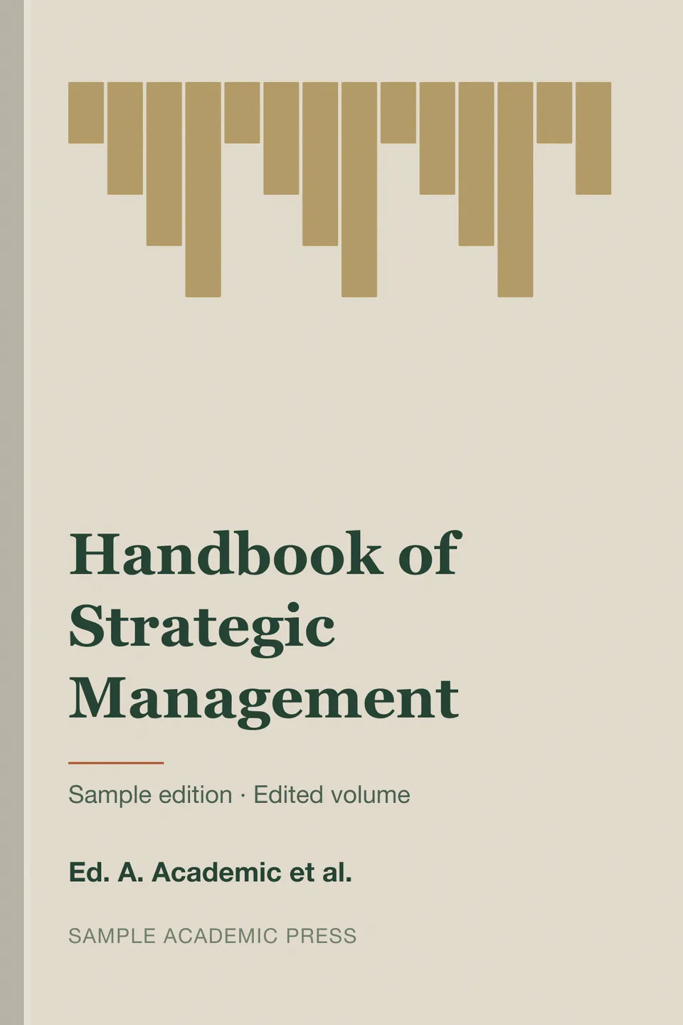 Derleme kitap kapağı: Handbook of Strategic Management (örnek)