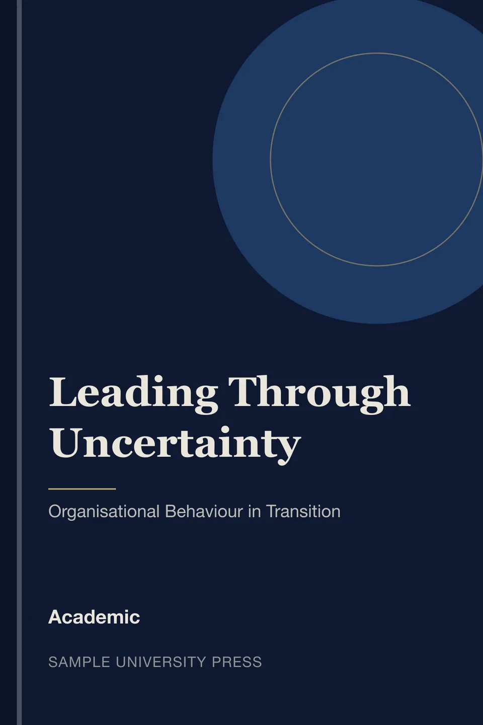 Kitap kapağı: Leading Through Uncertainty (örnek)